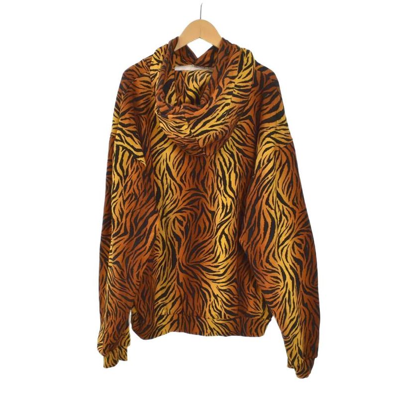 Celine Pullover Hoodie Logo Taiga Pattern Animal Pattern XL Brown 2y571582q