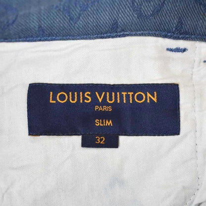 Louis Vuitton 19AW SLIM Monogram Denim Jeans 32 Navy Rm192m QJQ Hhd20w
