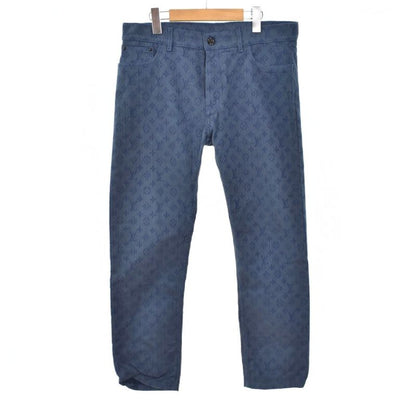 Louis Vuitton 19AW SLIM Monogram Denim Jeans 32 Navy Rm192m QJQ Hhd20w