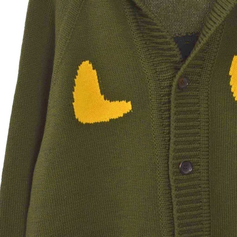 Louis Vuitton NIGO Sophist Kate Taiga - Cardigan L Khaki Rm221m JN7 Hmn03w