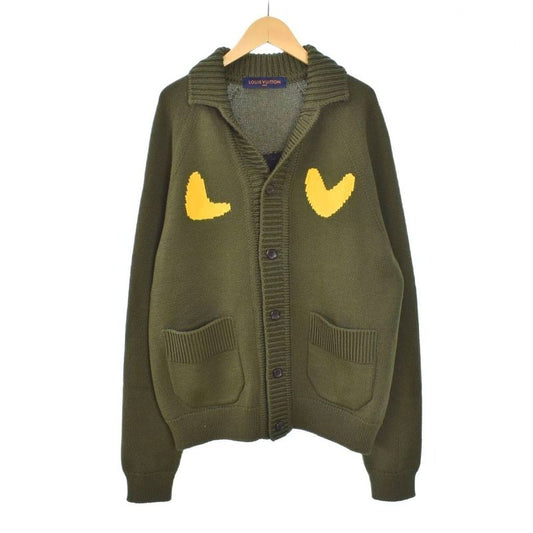 Louis Vuitton NIGO Sophist Kate Taiga - Cardigan L Khaki Rm221m JN7 Hmn03w