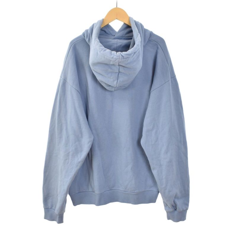 Celine Loose Hoodie Logo Pullover Parka XL Light Blue Light Blue 2y321670q