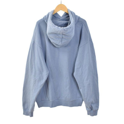 Celine Loose Hoodie Logo Pullover Parka XL Light Blue Light Blue 2y321670q