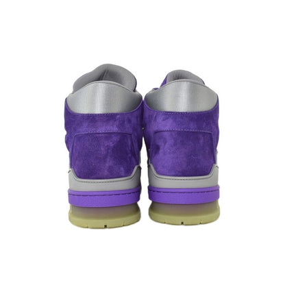 Louis Vuitton LV Trainer Line Suede High Cut Sneakers 9 Purple Vl0169