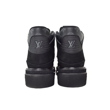 Louis Vuitton NBA Oberkamphrein Suede Ankle Boots Sneakers 8.5 Black Bm0290