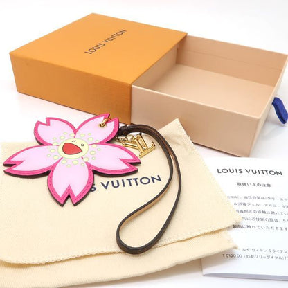 Louis Vuitton Lv×tm Bag Charm Cherry Blossom M02475 Takashi Murakami Leather
