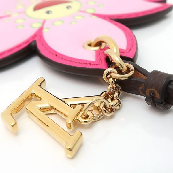 Louis Vuitton Lv×tm Bag Charm Cherry Blossom M02475 Takashi Murakami Leather