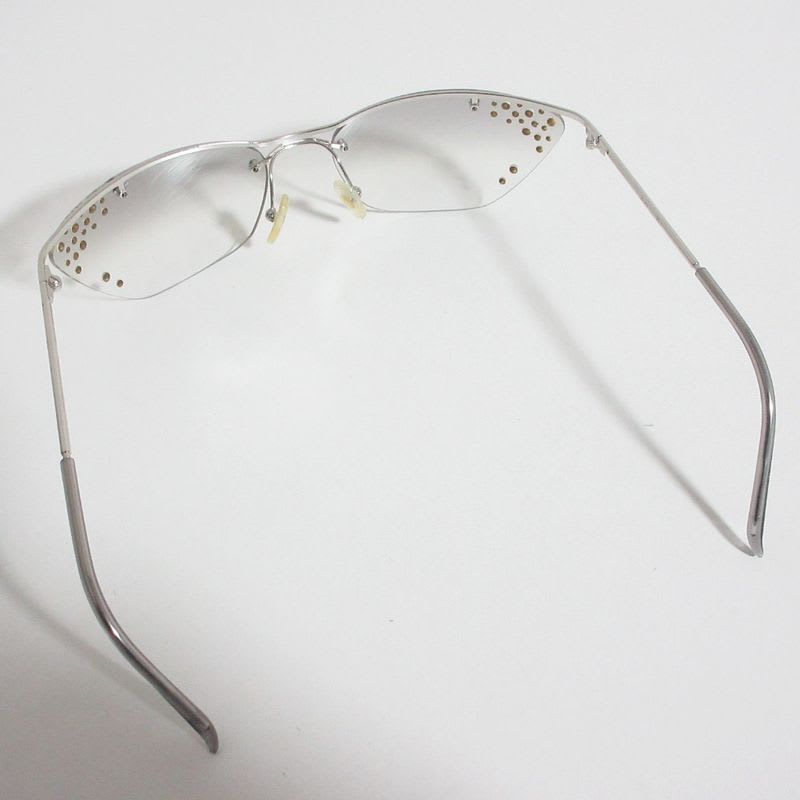 Christian Dior Flash STR Sunglasses With Rhinestones 6218 115 Silver Color