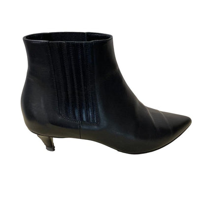 Celine Leather Side Gore Ankle Boots Size 36 Approx 23 cm