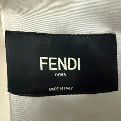 Fendi 2023 Model Single Tailored Jacket Fj0798 46 Beige Men's