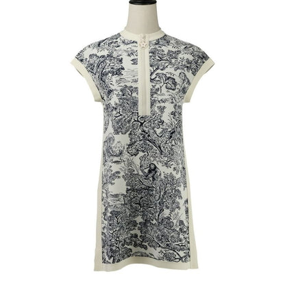 Christian Dior Toile De Jouy Sauvage Technical Knit Dioriviera Short Dress 38