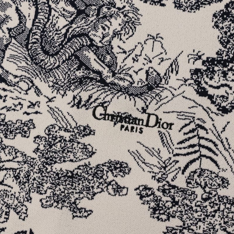 Christian Dior Toile De Jouy Sauvage Technical Knit Dioriviera Short Dress 38