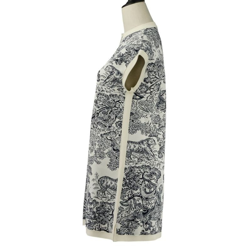 Christian Dior Toile De Jouy Sauvage Technical Knit Dioriviera Short Dress 38