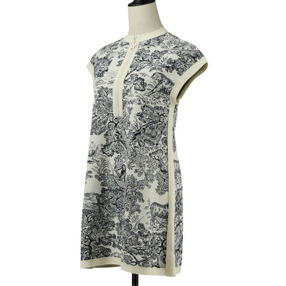 Christian Dior Toile De Jouy Sauvage Technical Knit Dioriviera Short Dress 38