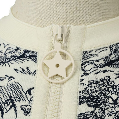 Christian Dior Toile De Jouy Sauvage Technical Knit Dioriviera Short Dress 38