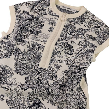 Christian Dior Toile De Jouy Sauvage Technical Knit Dioriviera Short Dress 38