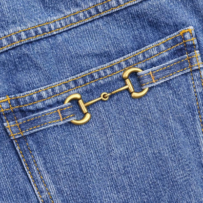 Gucci Horsebit 80's Fit Denim Pants Jeans Size 28 Indigo Ladies 23SS