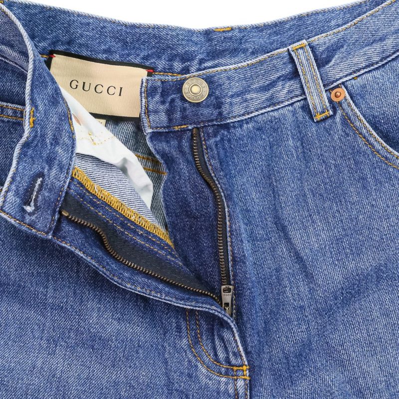 Gucci Horsebit 80's Fit Denim Pants Jeans Size 28 Indigo Ladies 23SS