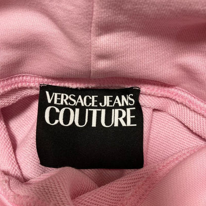 Versace Jeans Couture Logo Pullover Hoodie S Size Pink