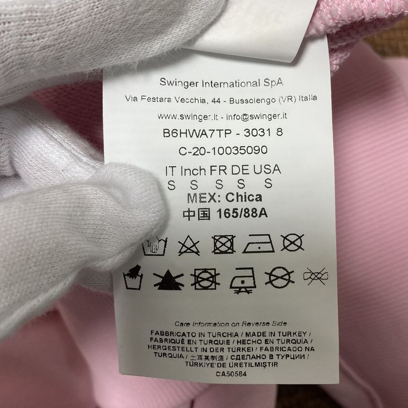 Versace Jeans Couture Logo Pullover Hoodie S Size Pink