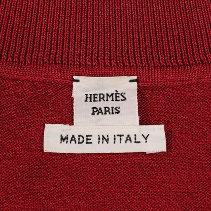 Hermes H Lift Silk Cotton Knit Dress Size 40 Red Ladies