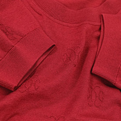 Hermes H Lift Silk Cotton Knit Dress Size 40 Red Ladies