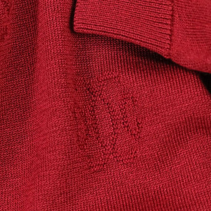 Hermes H Lift Silk Cotton Knit Dress Size 40 Red Ladies