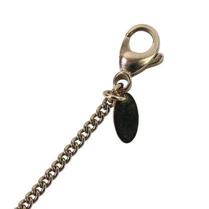 P Chanel 2WAY Reversible Coco Mark Pearl Decoration Necklace Gold Color Ladies