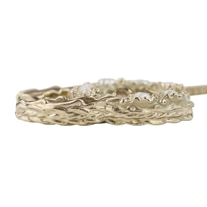 P Chanel 2WAY Reversible Coco Mark Pearl Decoration Necklace Gold Color Ladies