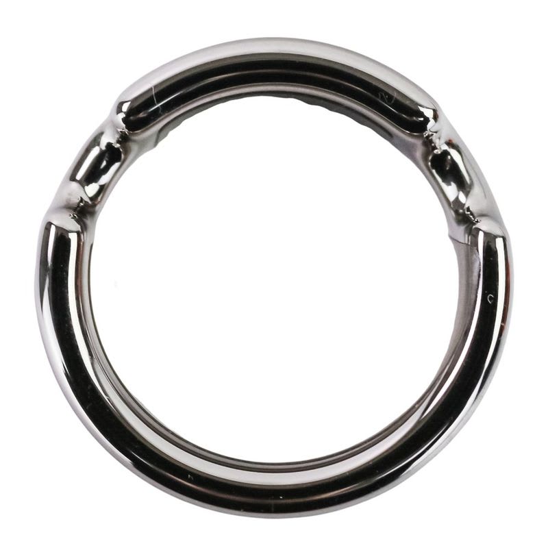 Hermes Olympe PM Ring S Size 11.5 Silver Color Brown Ladies