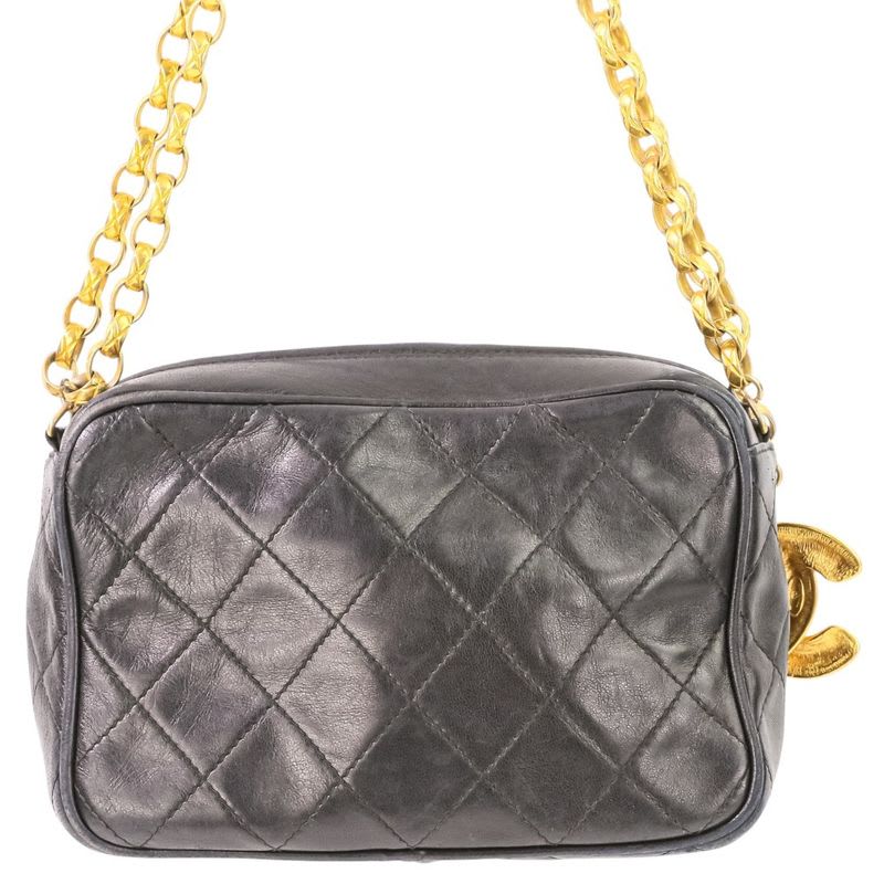 Chanel Charm Quilted Chain Shoulder Bag Camera