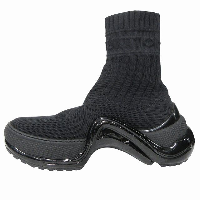 Unused Louis Vuitton LV Arc Light Line Knit Sneakers Shoes Stretch Logo