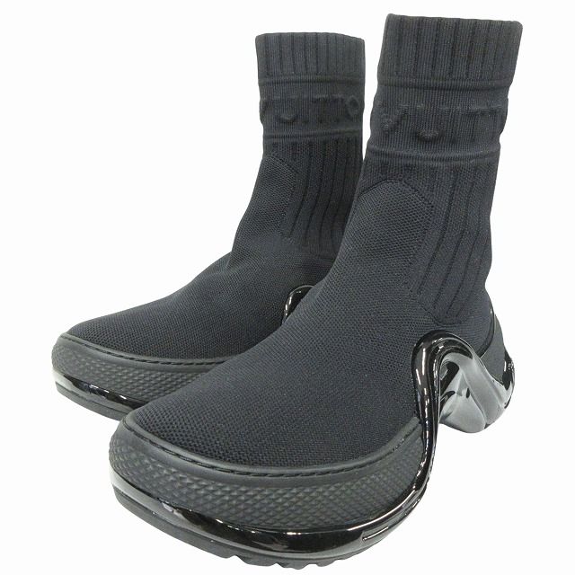 Unused Louis Vuitton LV Arc Light Line Knit Sneakers Shoes Stretch Logo