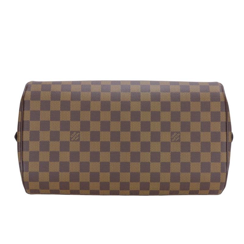 Louis Vuitton Handbag Rivera MM Damier Ebene Brown Gold Hardware Ladies