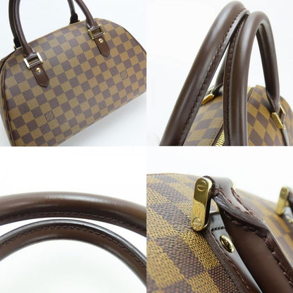 Louis Vuitton Handbag Rivera MM Damier Ebene Brown Gold Hardware Ladies