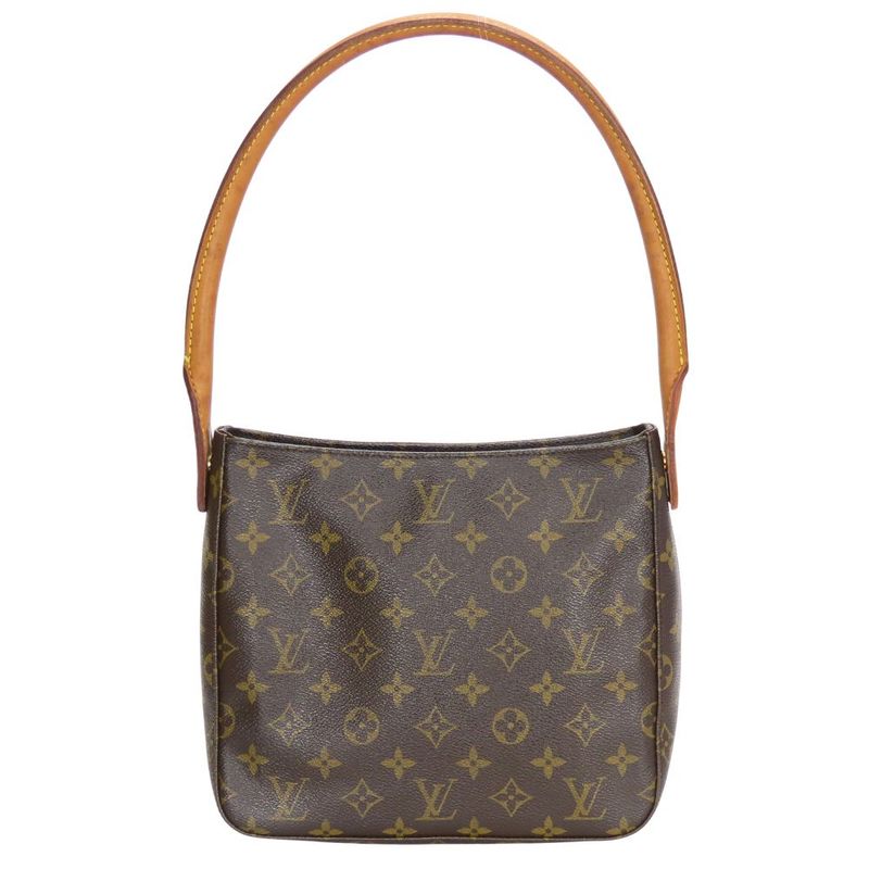 Louis Vuitton Shoulder Bag Looping MM M51146 Monogram Leather Brown Shoulder