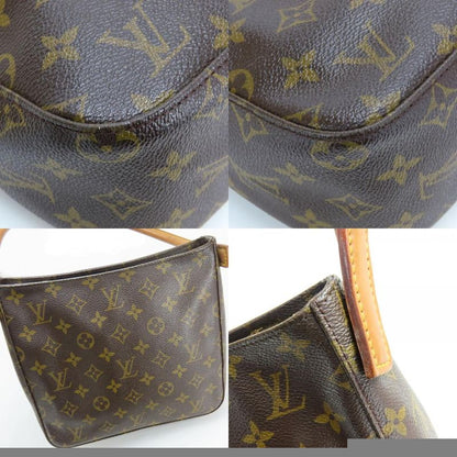 Louis Vuitton Shoulder Bag Looping MM M51146 Monogram Leather Brown Shoulder