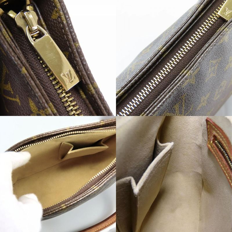 Louis Vuitton Shoulder Bag Looping MM M51146 Monogram Leather Brown Shoulder