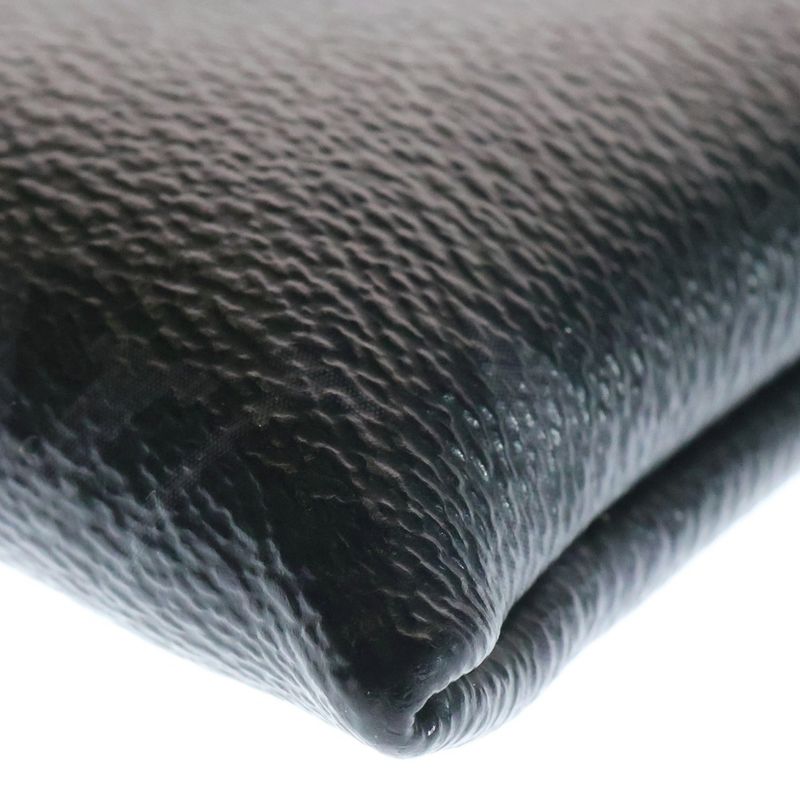 Louis Vuitton Monogram Eclipse Pochette To Go Clutch Bag Black M81569 RFID