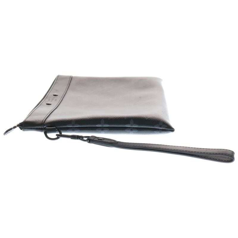 Louis Vuitton Monogram Eclipse Pochette To Go Clutch Bag Black M81569 RFID