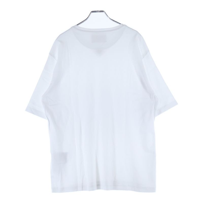 Prada 23SS Triangle Logo Plate Crew Neck Short Sleeve T-shirt Cut And Sewn