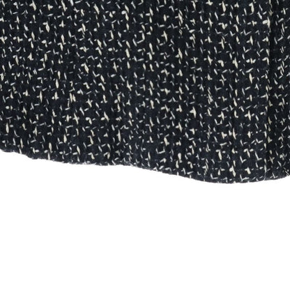 Chanel 08AW Alpaca Blend Wool Cut Replacement Silk Zip Up Collarless Jacket