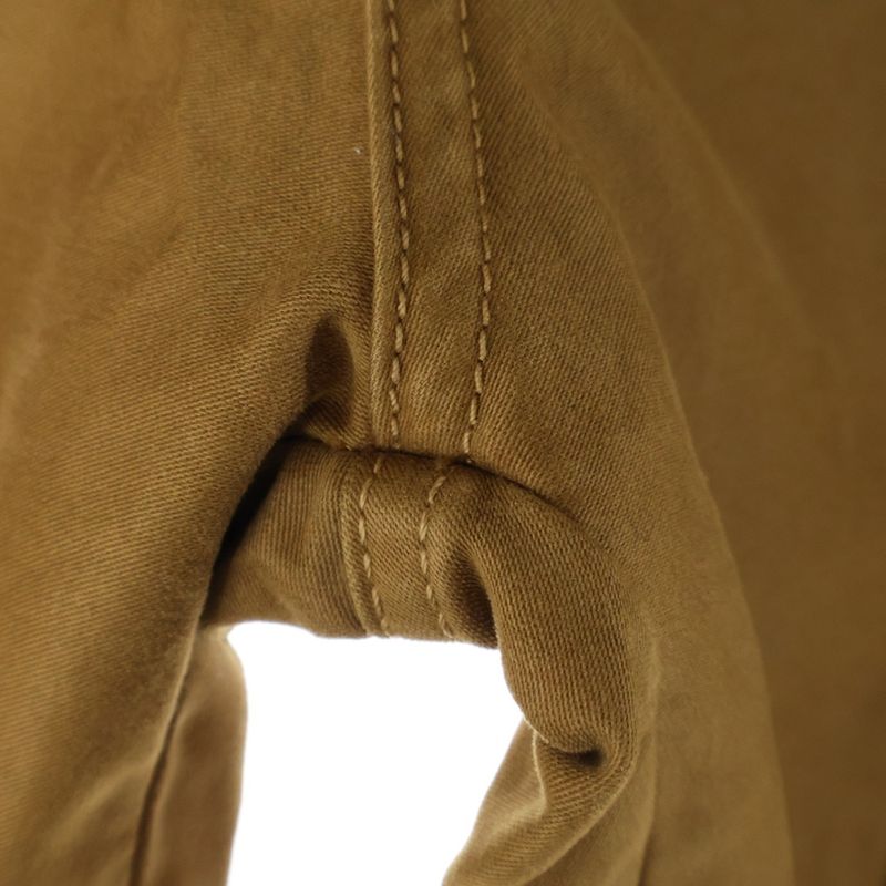 Prada 24AW Moleskin Pants Light Brown Moleskin Double Knee Button Fly Painter