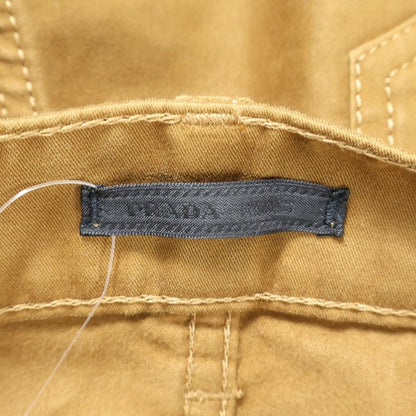 Prada 24AW Moleskin Pants Light Brown Moleskin Double Knee Button Fly Painter