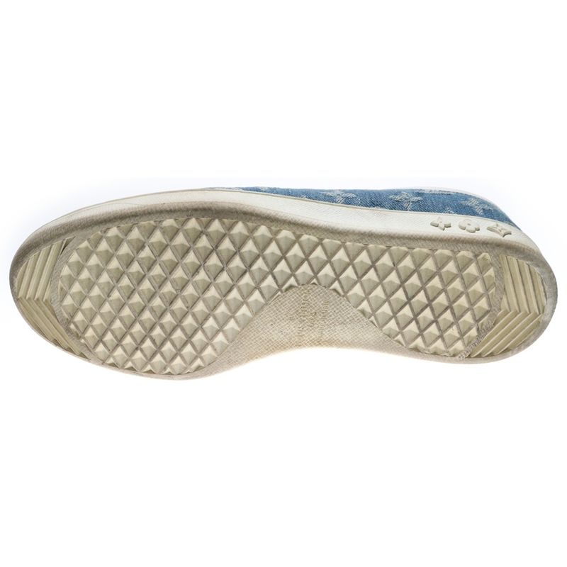 Louis Vuitton Luxembourg Grain Monogram Denim Sneakers Ms0189