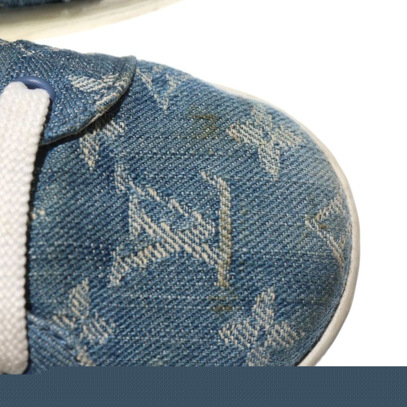 Louis Vuitton Luxembourg Grain Monogram Denim Sneakers Ms0189