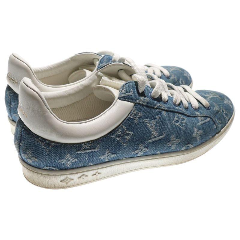 Louis Vuitton Luxembourg Grain Monogram Denim Sneakers Ms0189