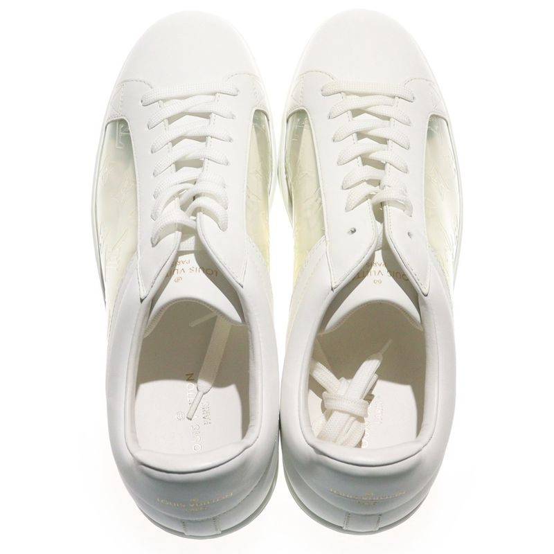 Louis Vuitton Luxembourg Line Monogram Leather Low-cut Sneakers White Ms0290
