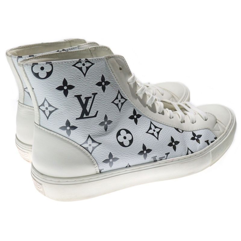 Louis Vuitton 21SS Tattoo Line Monogram Leather High Cut Sneakers Ld0231