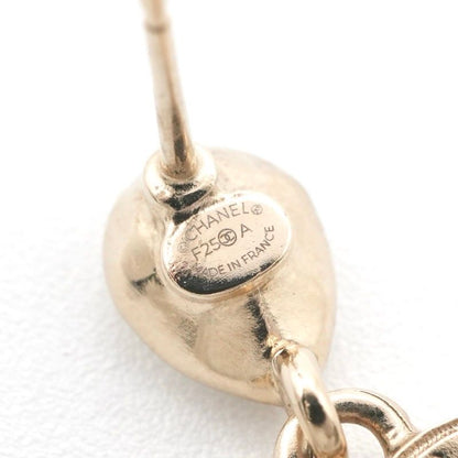 Chanel Earrings Earring Gold Coco Mark Rhinestone